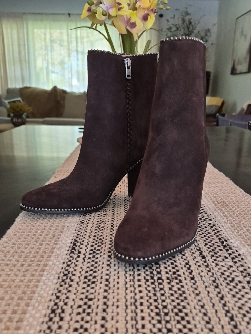 Coach Brown Suede Drea Bootie